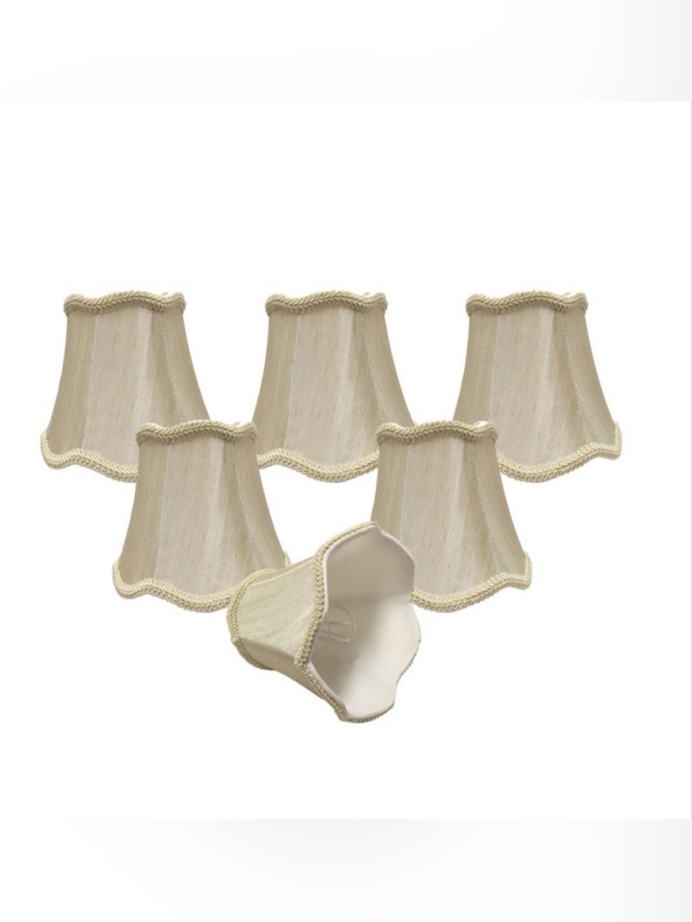Chandelier Miniature Lampshades (Set of 6) BEIGE